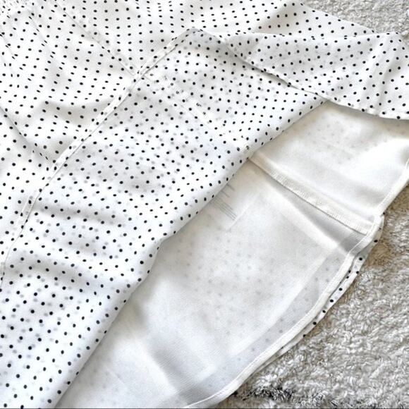 NWT Reformation Bambina Polka Dot Square Neck Mini Dress Size M - Picture 13 of 15